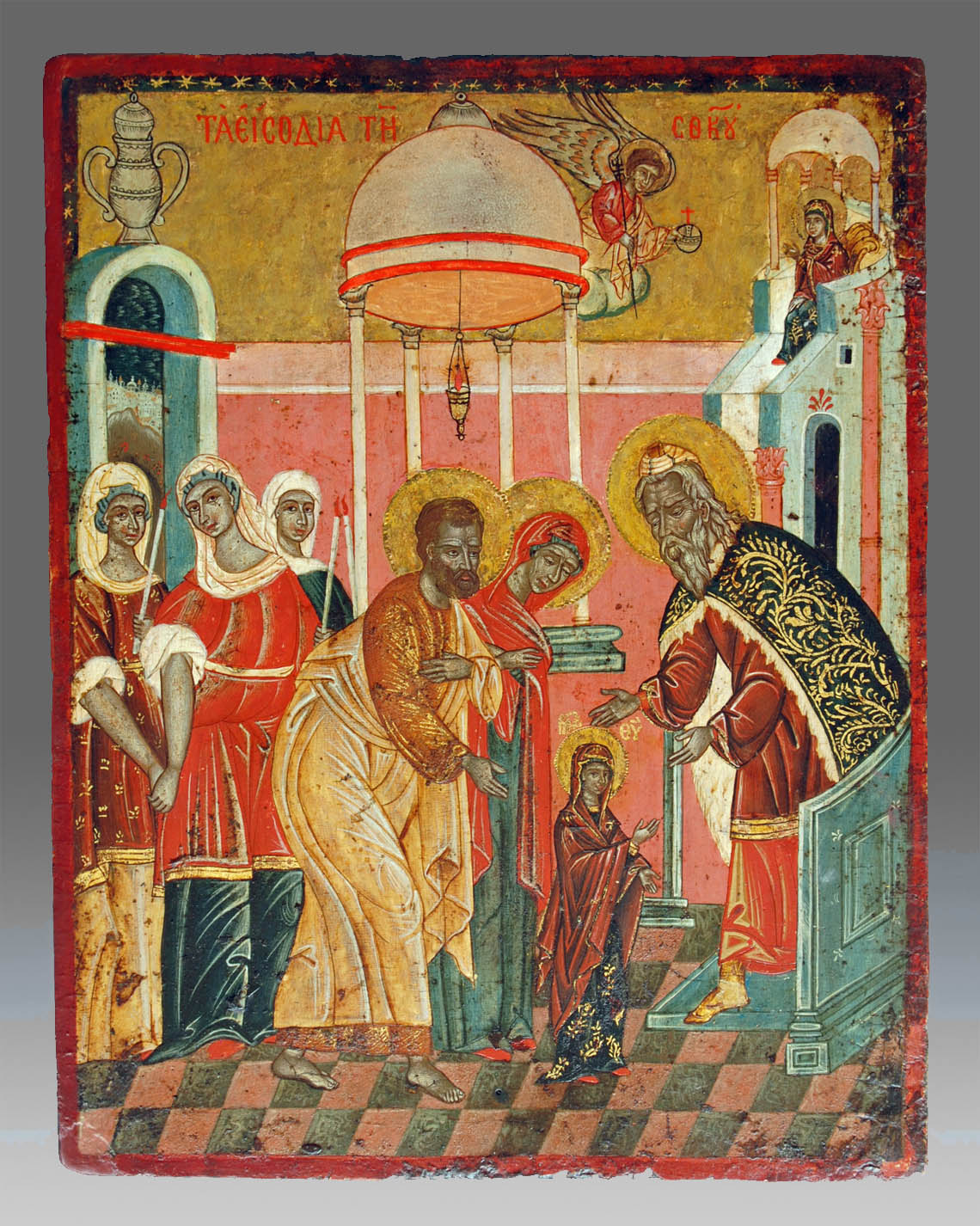 alte ikone maria einfuehrung in den tempel